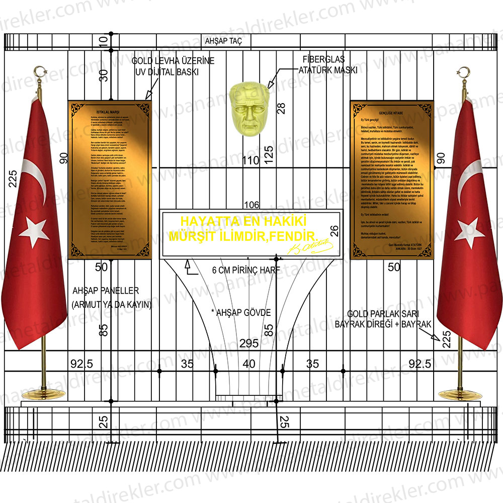 Atatürk Köşesi Seti Poz Model 02 1 Atatürk Köşesi Seti Poz Model 02